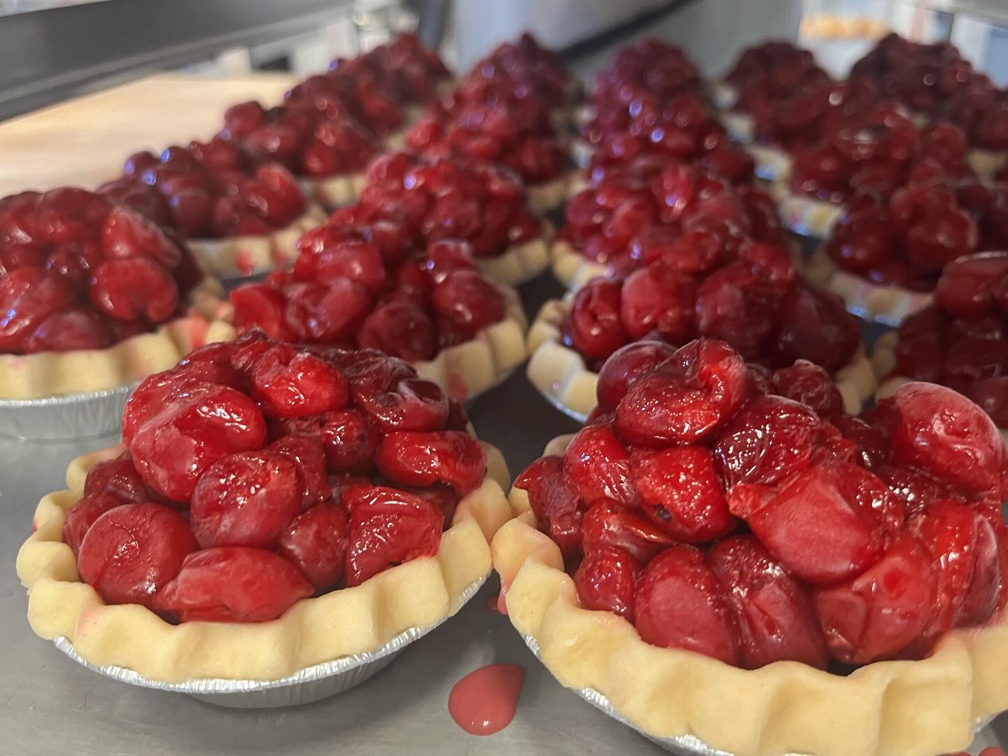 We can’t think of a better combo than Door County cherry mini pies and sweater weather